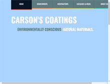 Tablet Screenshot of carsonscoatings.com